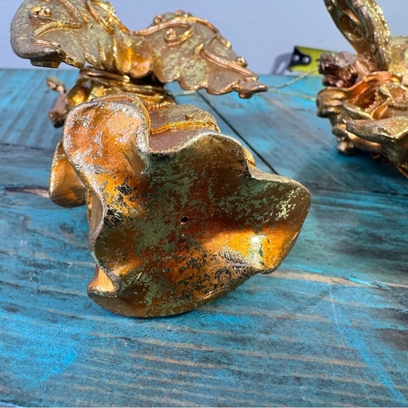 Vintage Angel Gold Christmas Tree Ornaments - Picture 10 of 12